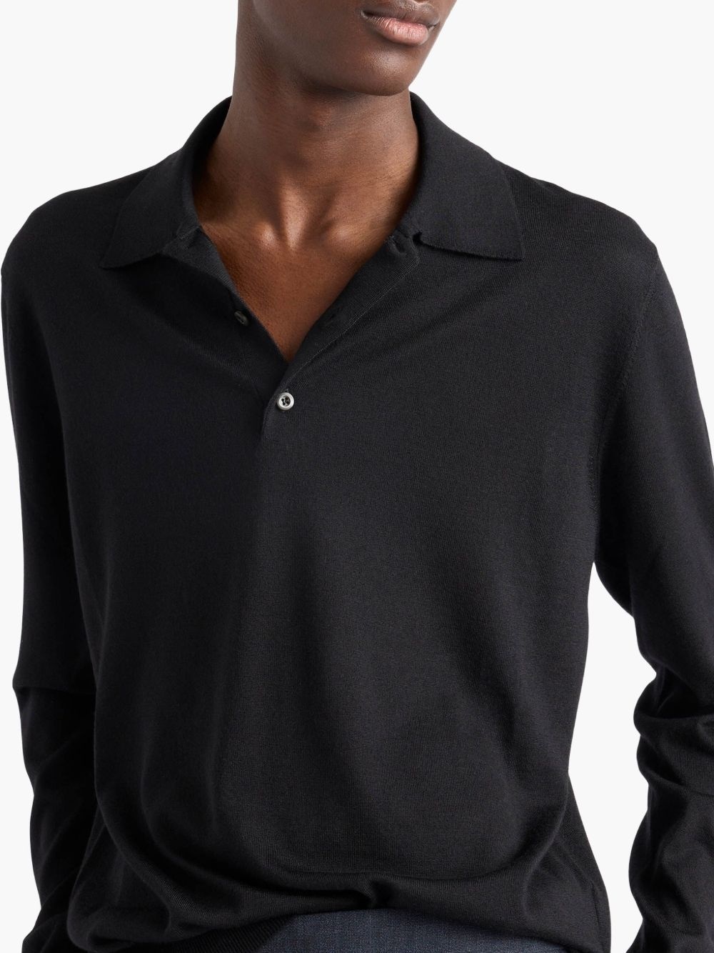 knitted polo shirt - 4
