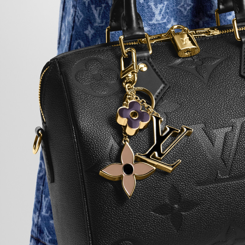 Fleur de Monogram Bag Charm 3