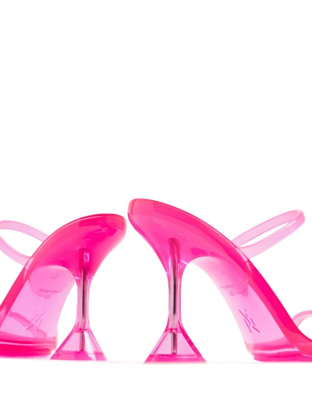 Brito 95mm translucent sandals - 4