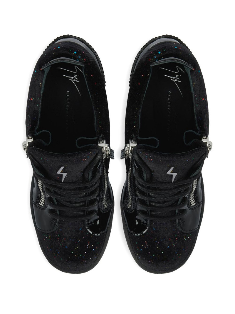 Addy Wedge glitter-panel sneakers 4