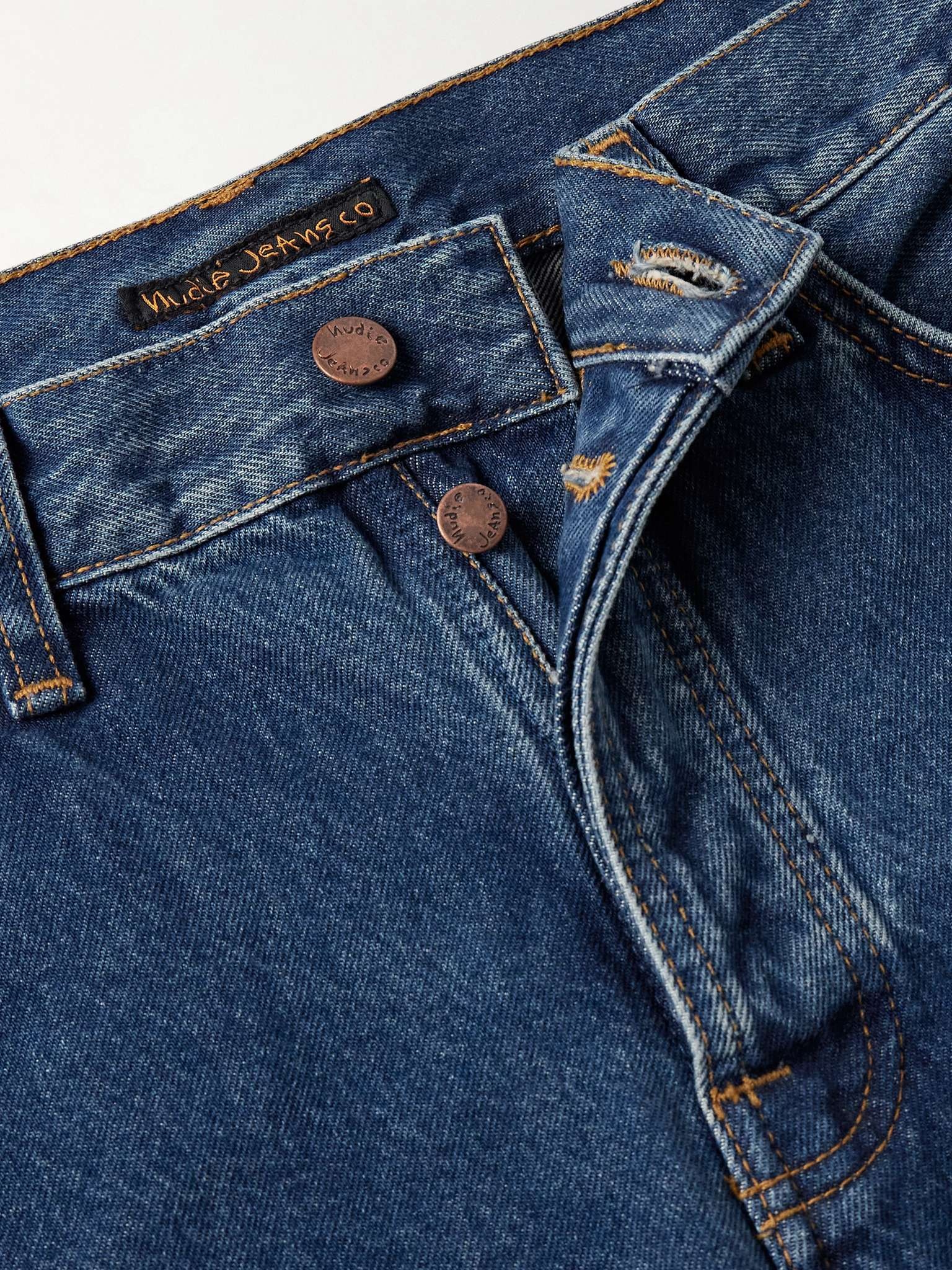 Seth Straight-Leg Stone-Washed Organic Denim Shorts - 6