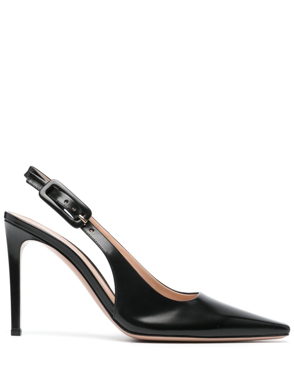 Lindsay 100mm leather pumps - 1