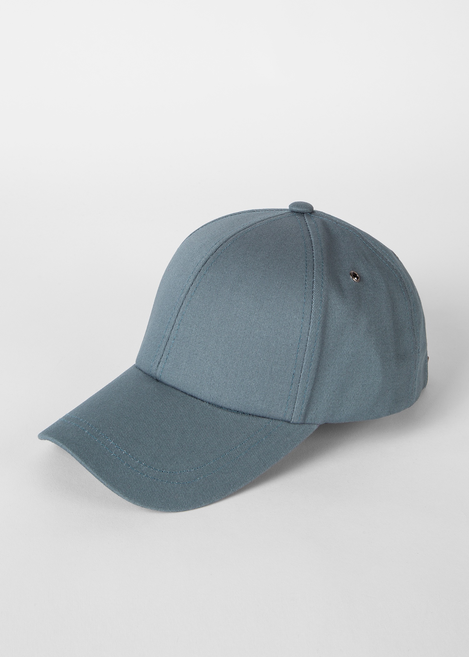 Denim Blue 'Signature Stripe' Trim Cotton Baseball Cap - 2