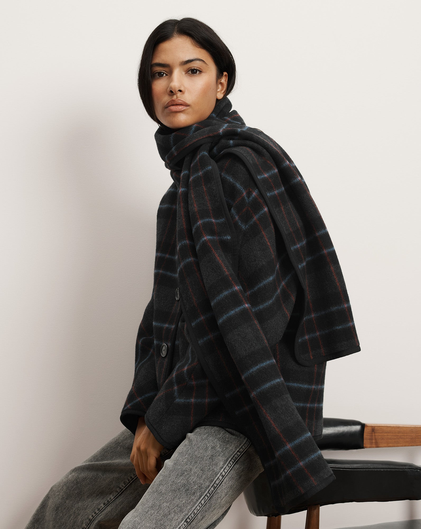 MARTINE DICKEY SCARF COAT - 2