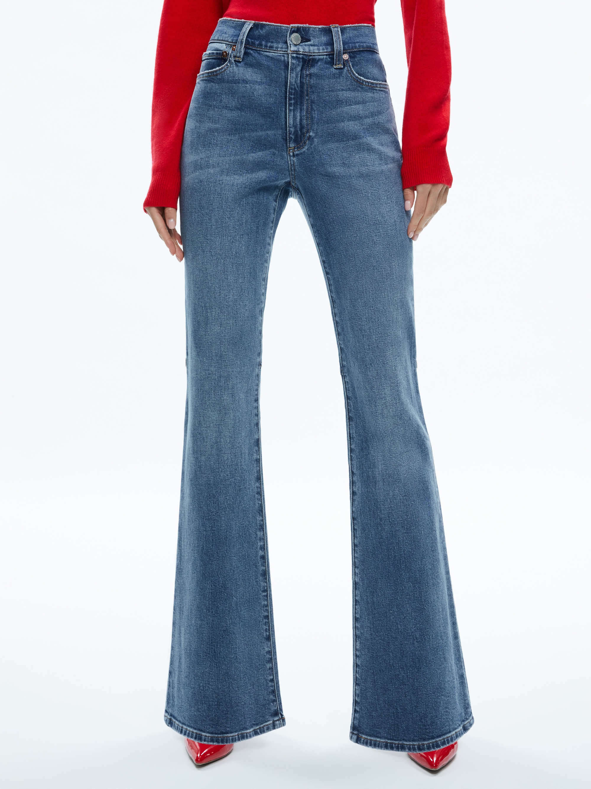 STACEY MID RISE BELL JEAN - 1