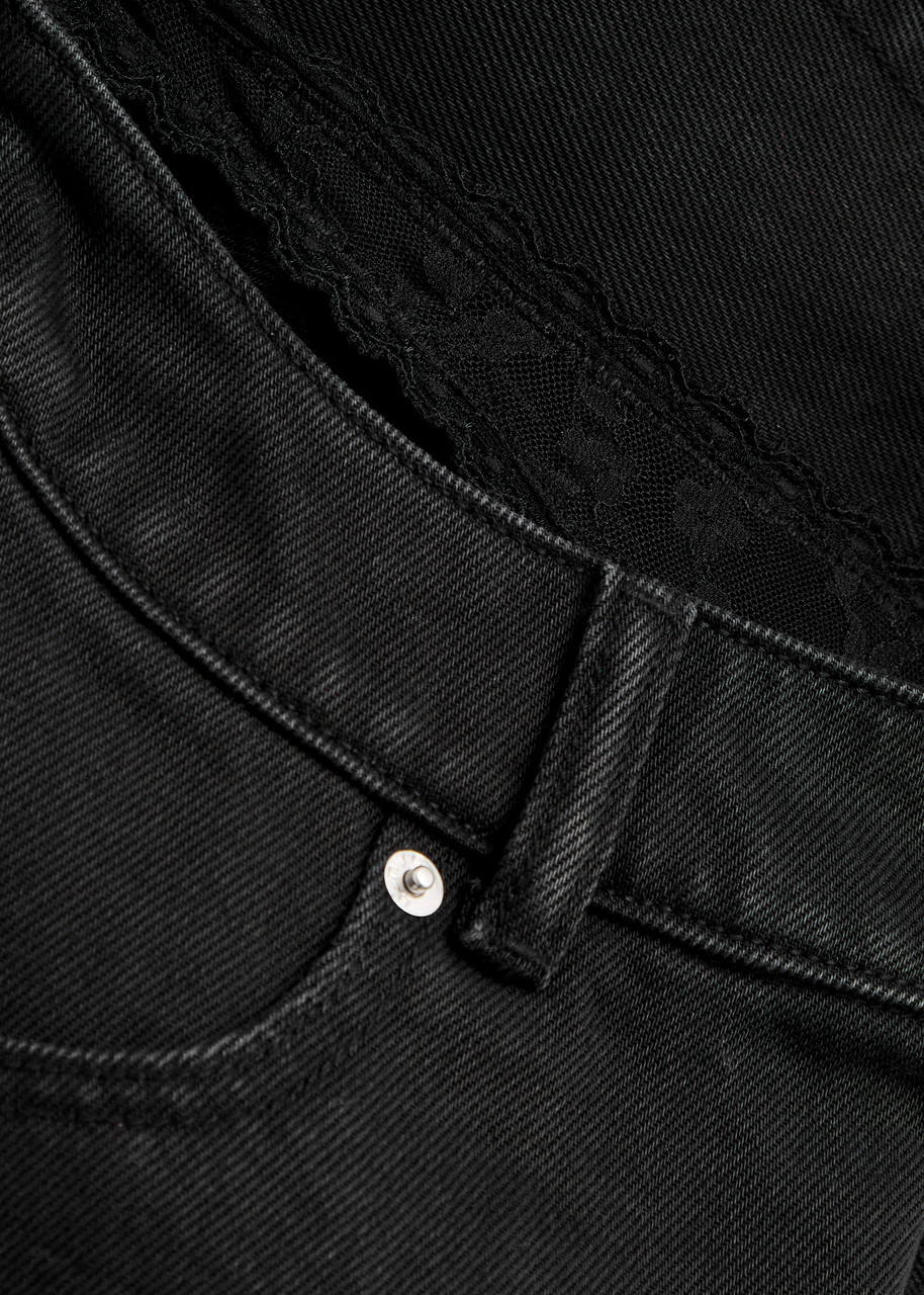 Alexanderwang.t Underwear-effect Denim Mini Skirt - 5