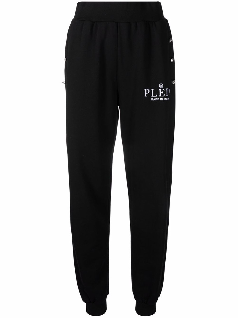 logo-print track pants 1
