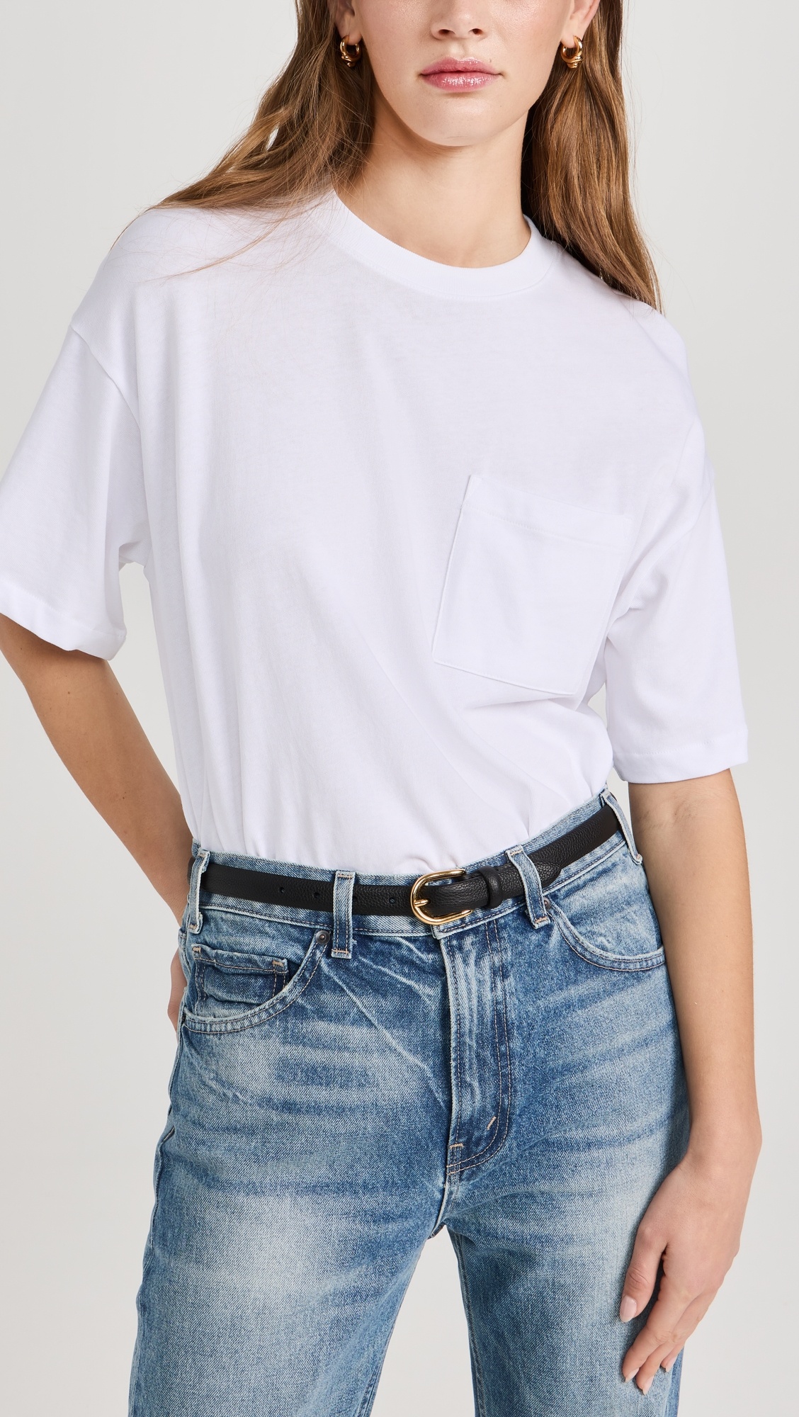 Skinny Soft Grained Leather Belt - 2