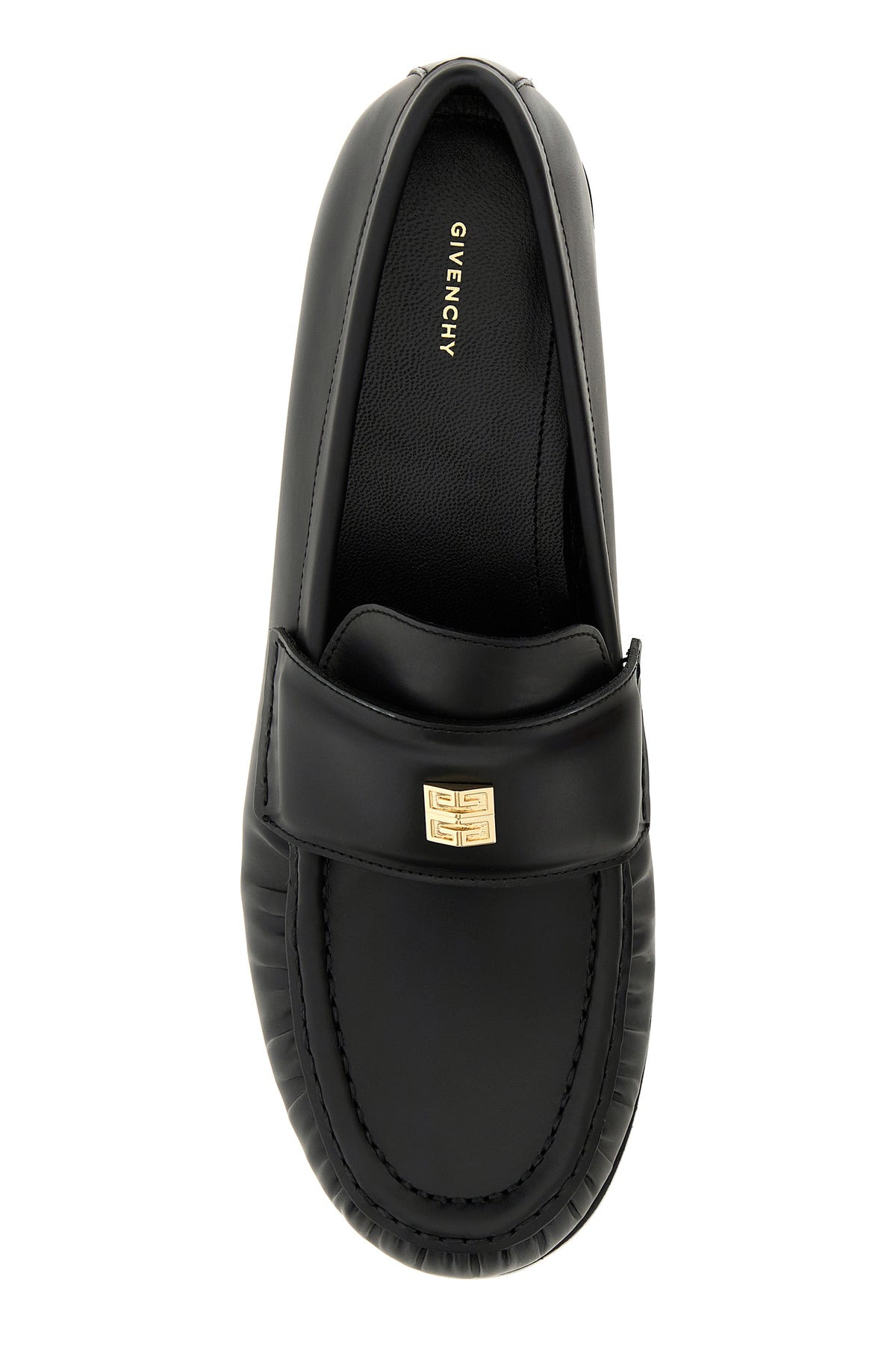 Black leather 4G loafers - 4