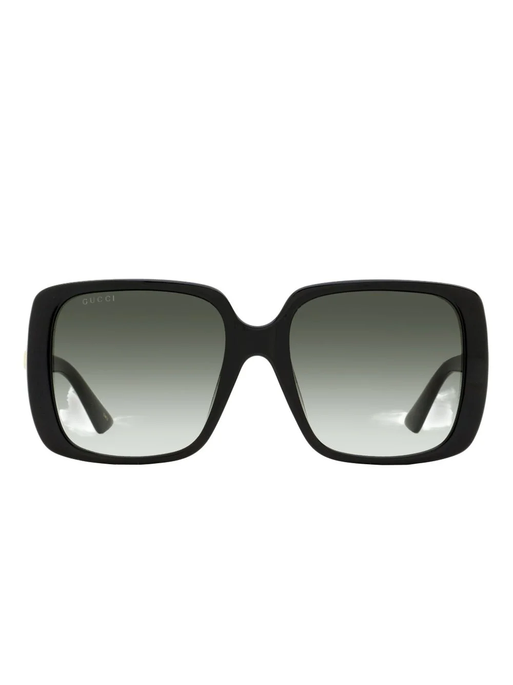 square-frame logo sunglasses - 1