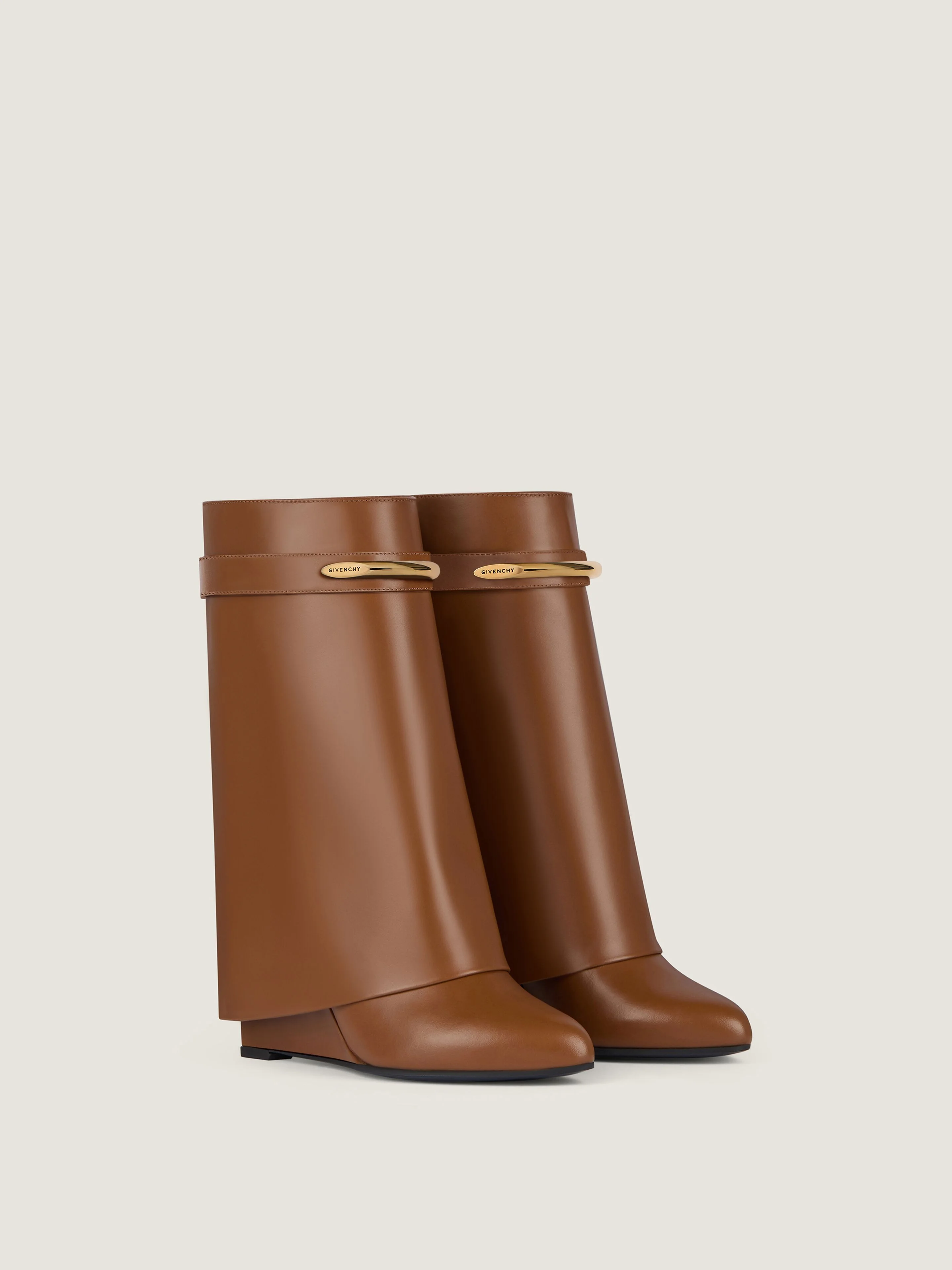 SHARK ANKLE BOOTS IN LEATHER - 1