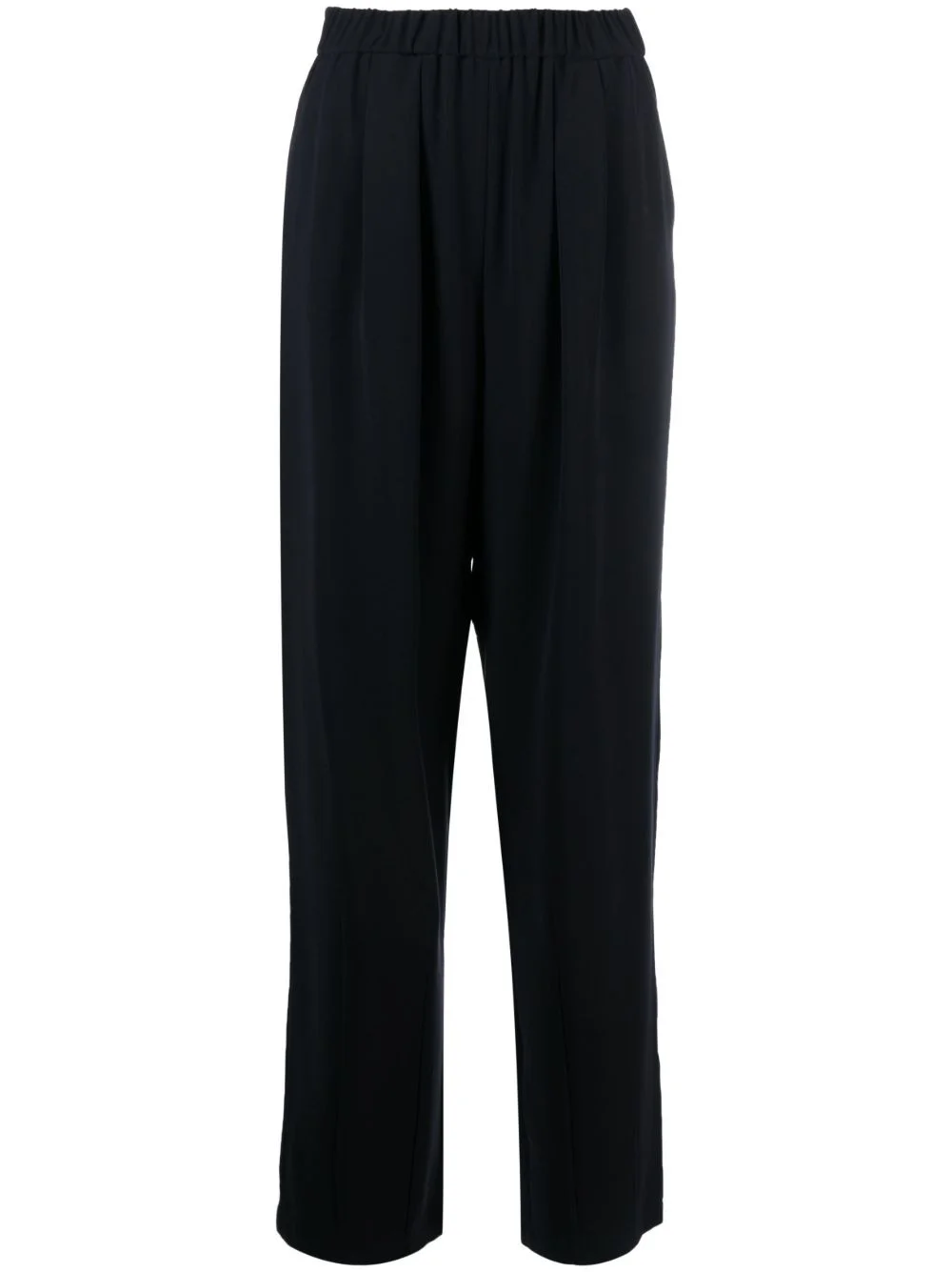 pleat-detail high-waist trousers - 1