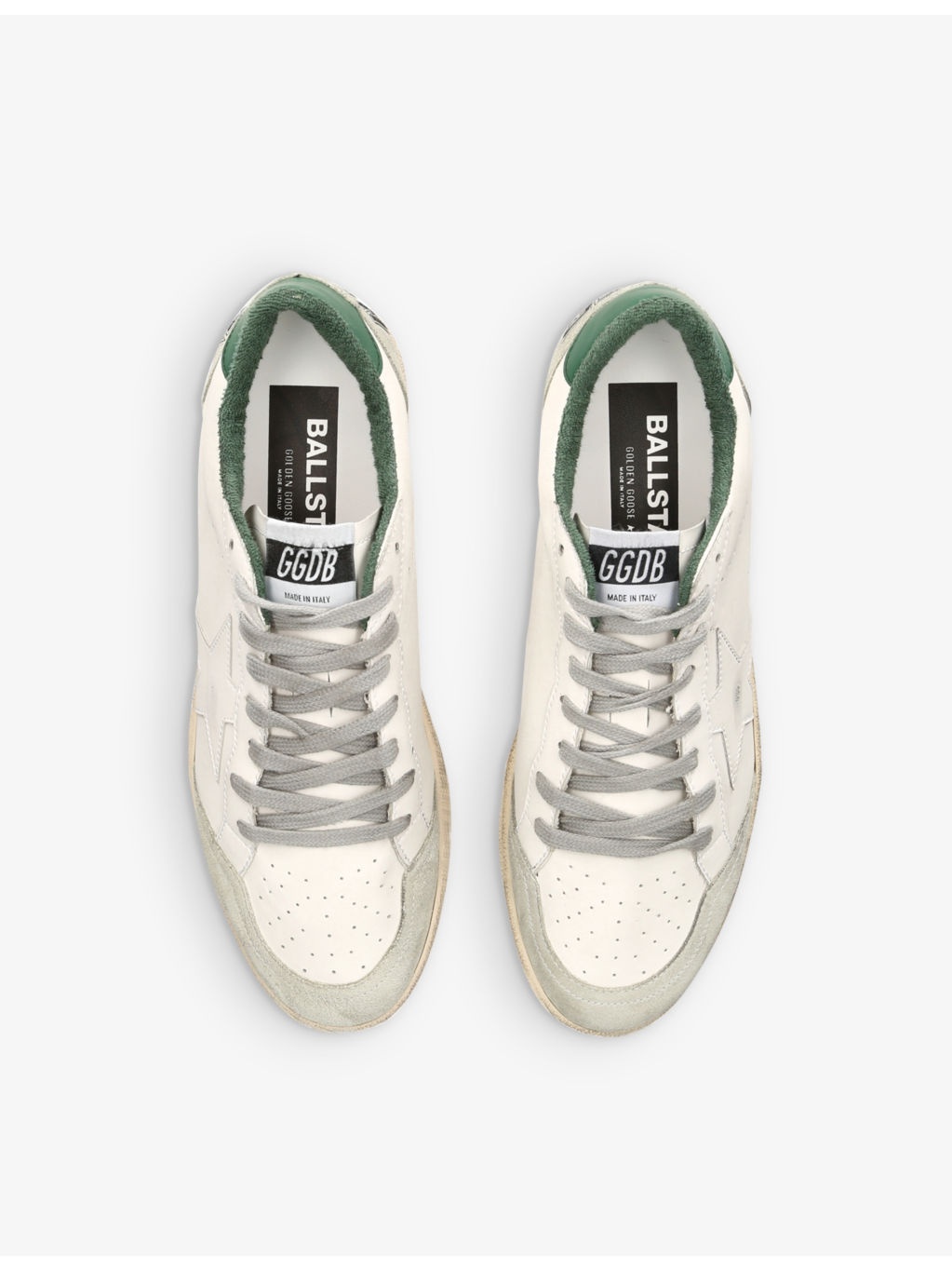 Ballstar logo-print leather low-top trainers - 2