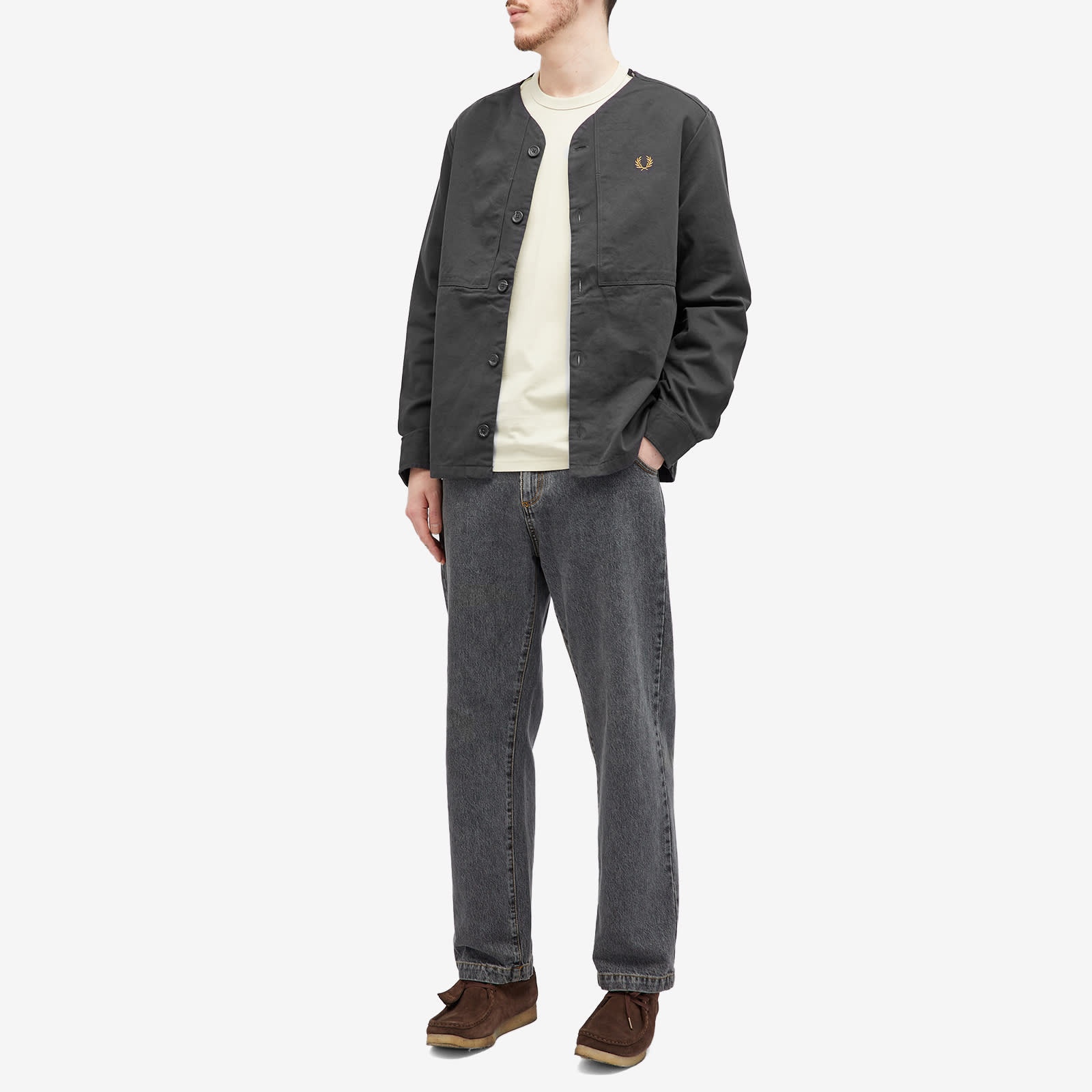 Fred Perry Collarless Overshirt - 4