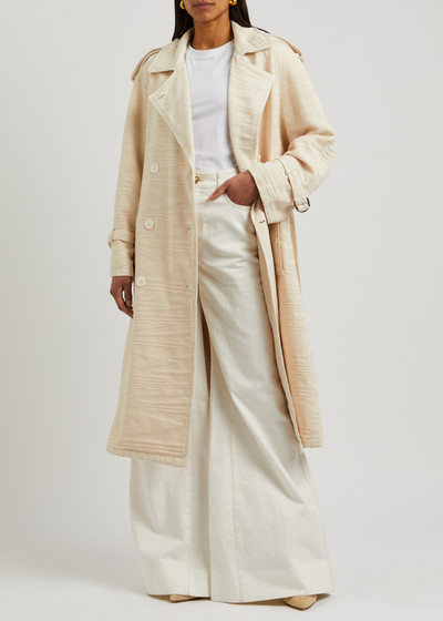 Missoni Belted cotton-jacquard trench coat outlook