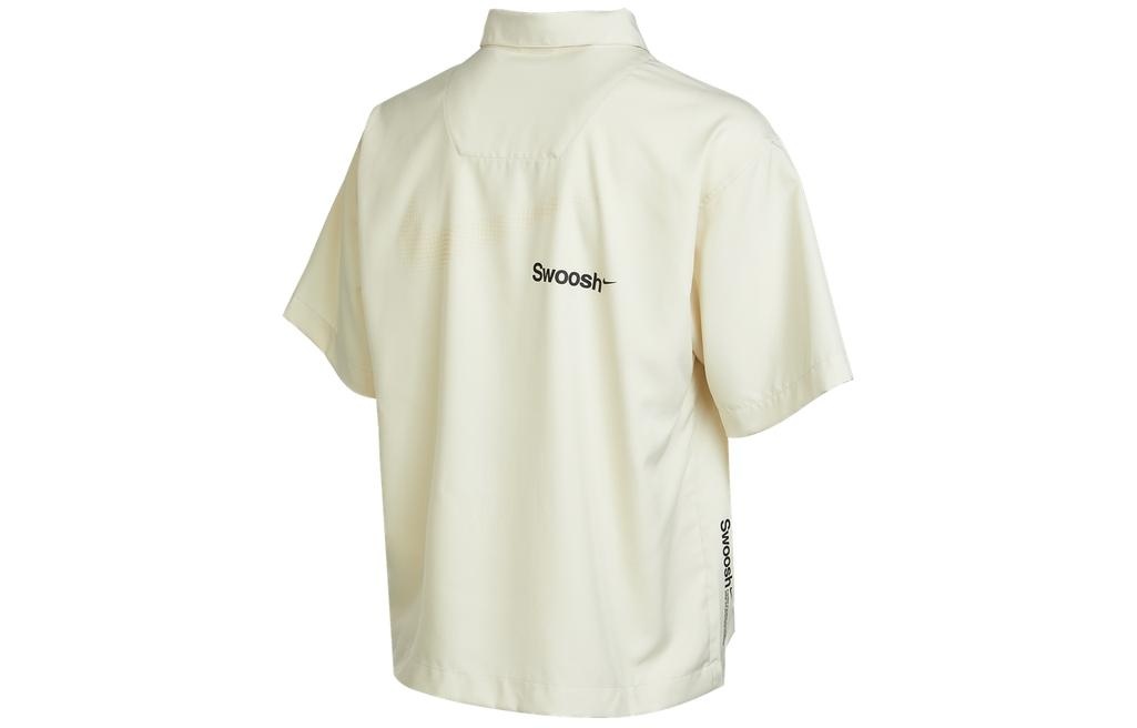 Men's Nike Sportswear Logo Single Breasted Solid Color Short Sleeve Lime Shirt DX6308-244 - 2
