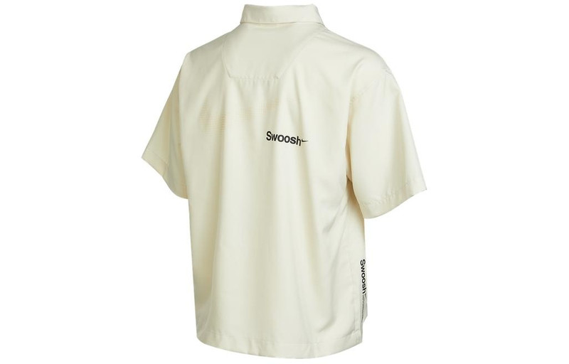 Nike Men's Nike Sportswear Logo Single Breasted Solid Color Short Sleeve Lime Shirt DX6308-244 outlook