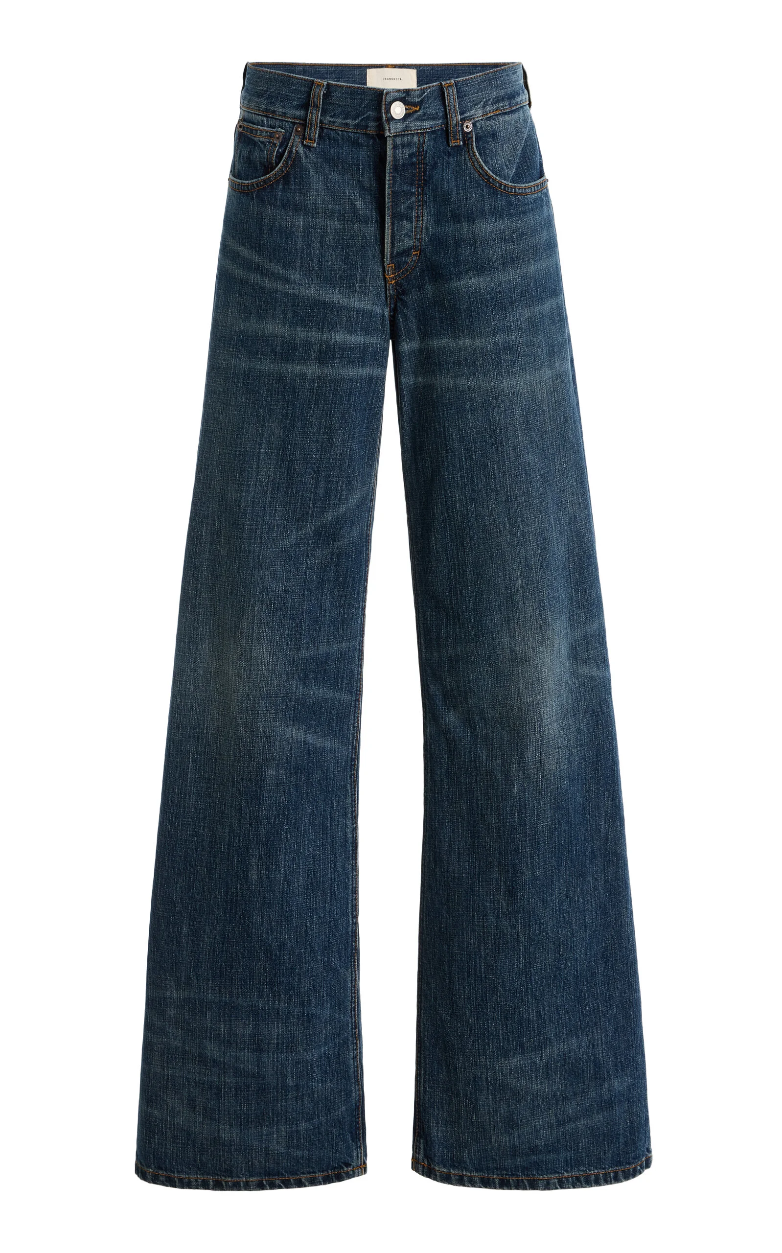 Kyoto Rigid Low-Rise Flared Jeans dark wash - 1