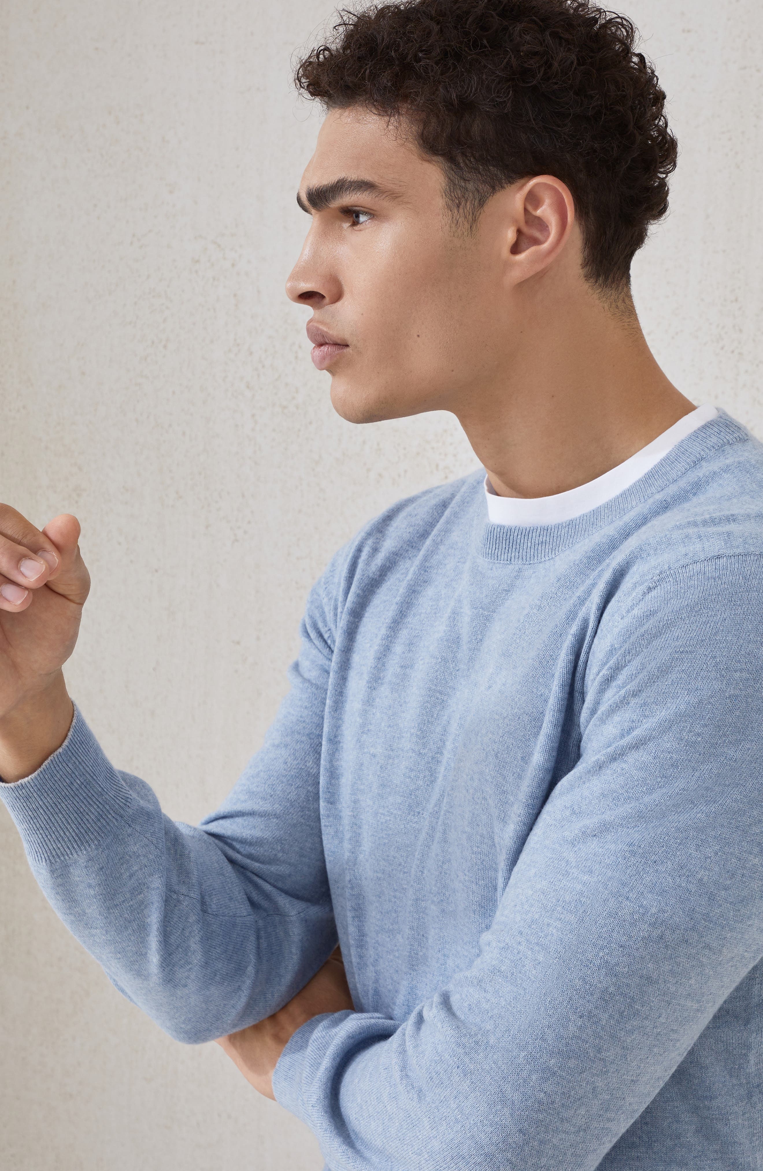 Brunello Cucinelli Cashmere sweater in Denim at Nordstrom - 4