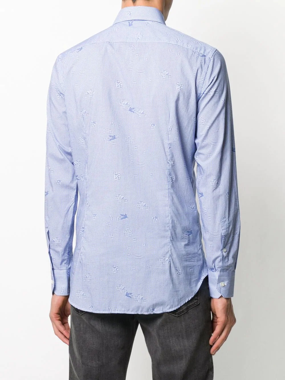 classic small check shirt - 4