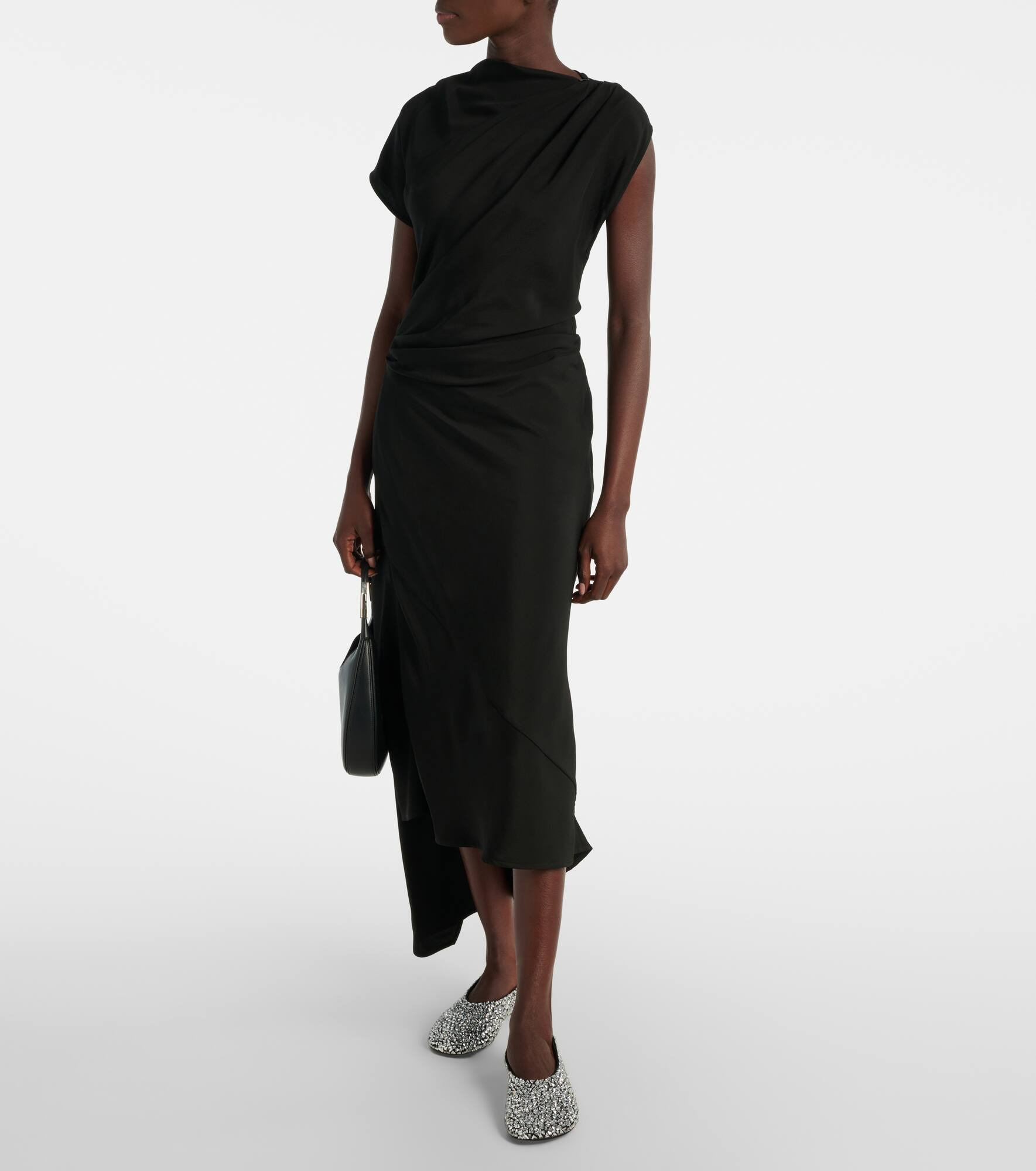 Hallie draped midi dress - 2