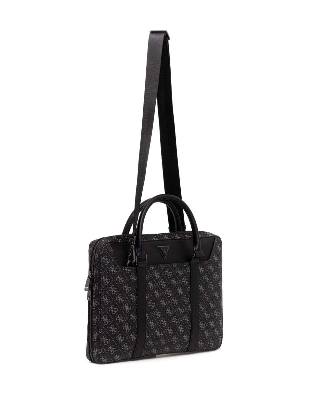 logo-plaque laptop bag - 2