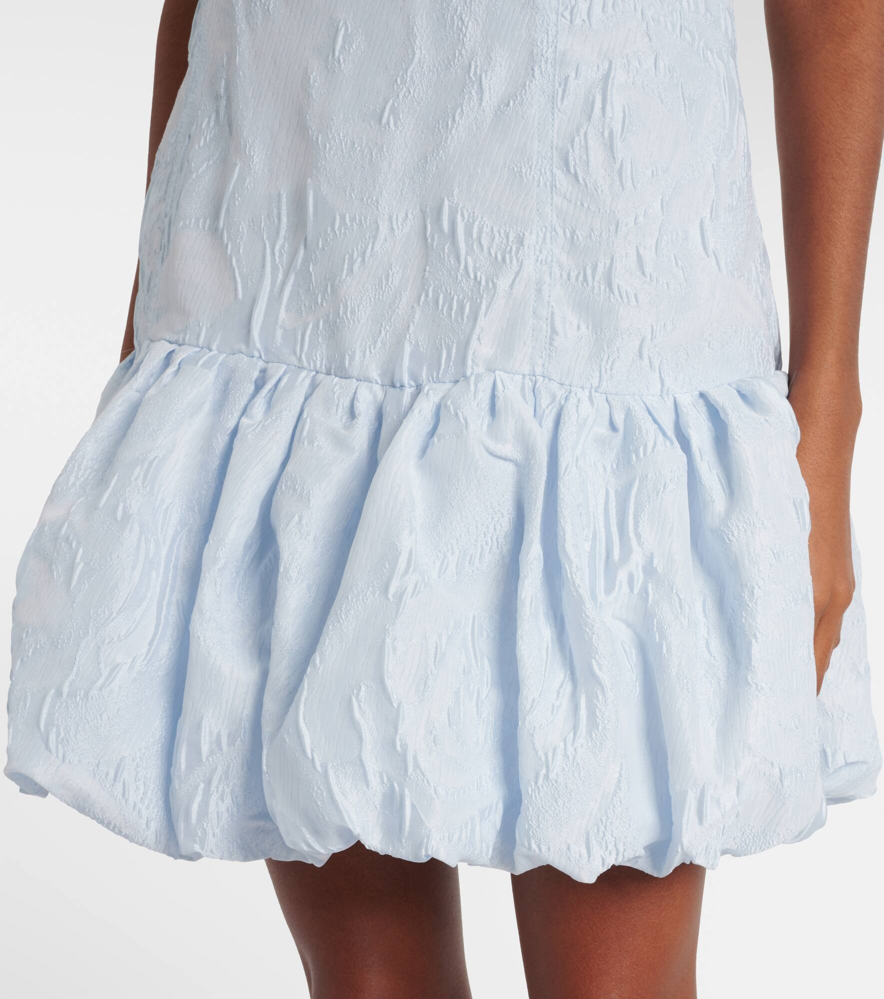 Ruffled jacquard minidress - 5