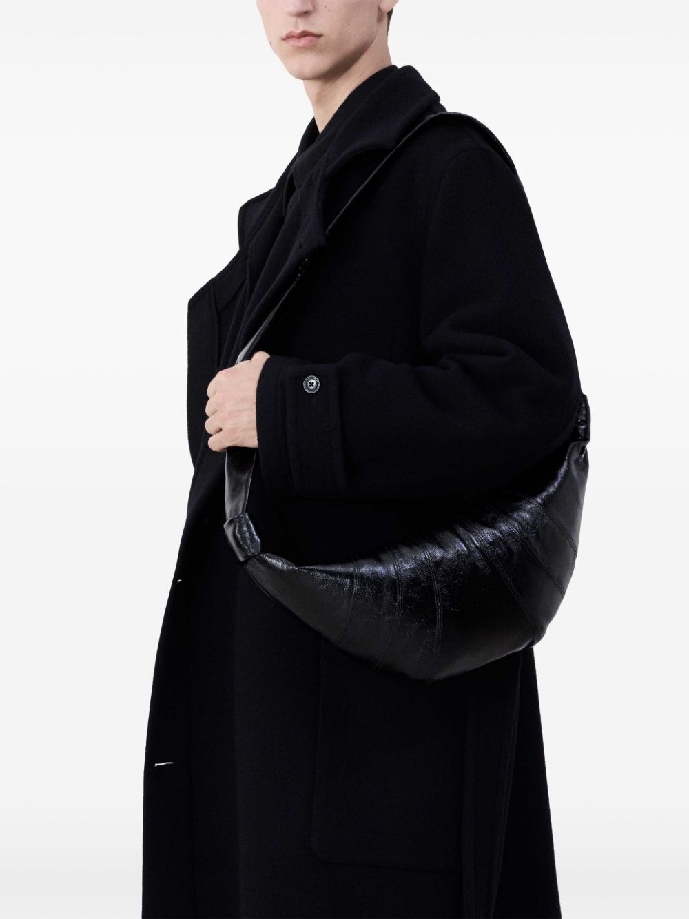 medium Croissant cotton shoulder bag - 2