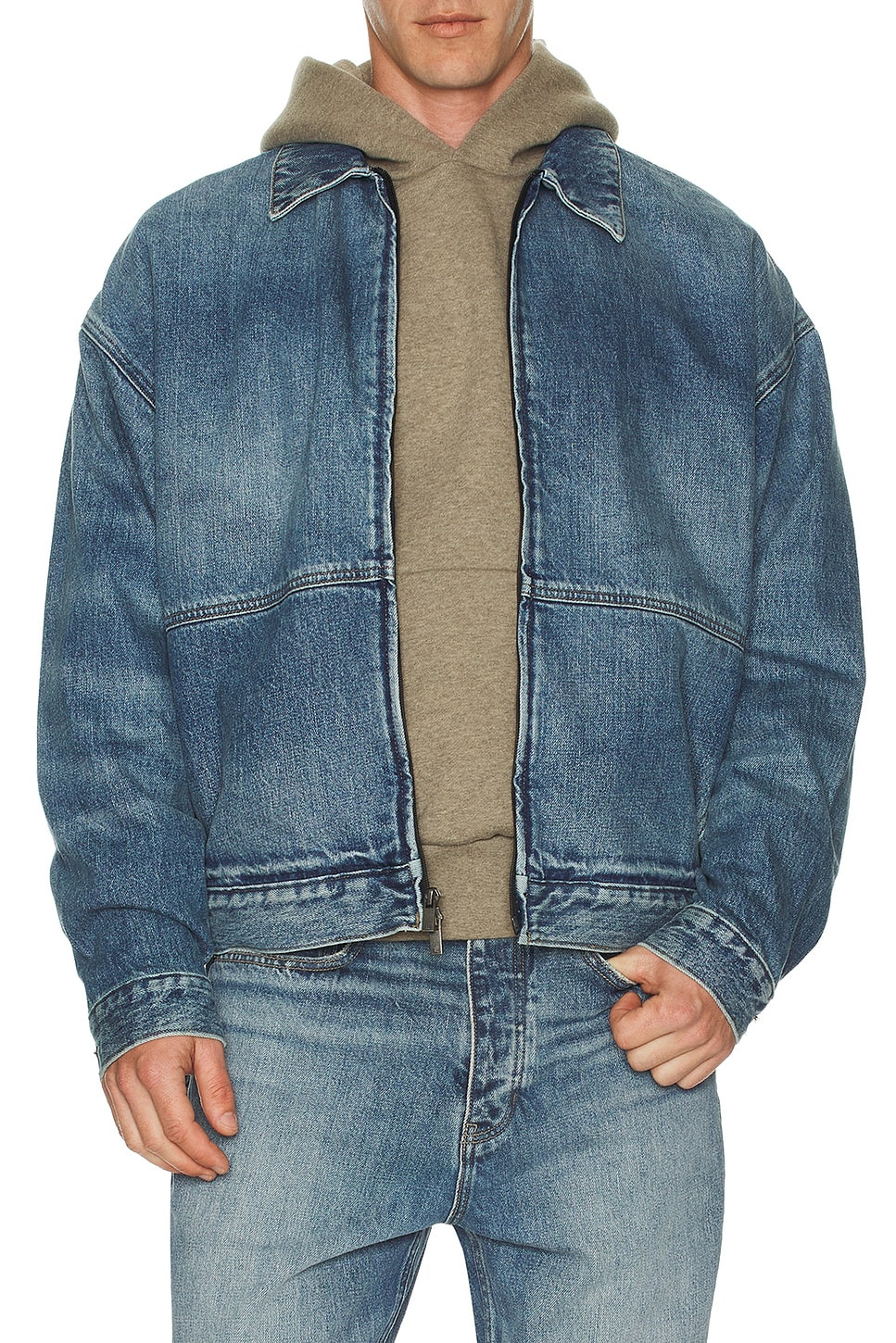 Denim Trucker Jacket - 4