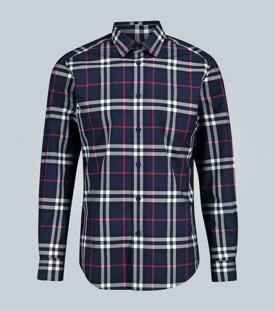 Burberry Jameson Vintage check cotton shirt mytheresa REVERSIBLE