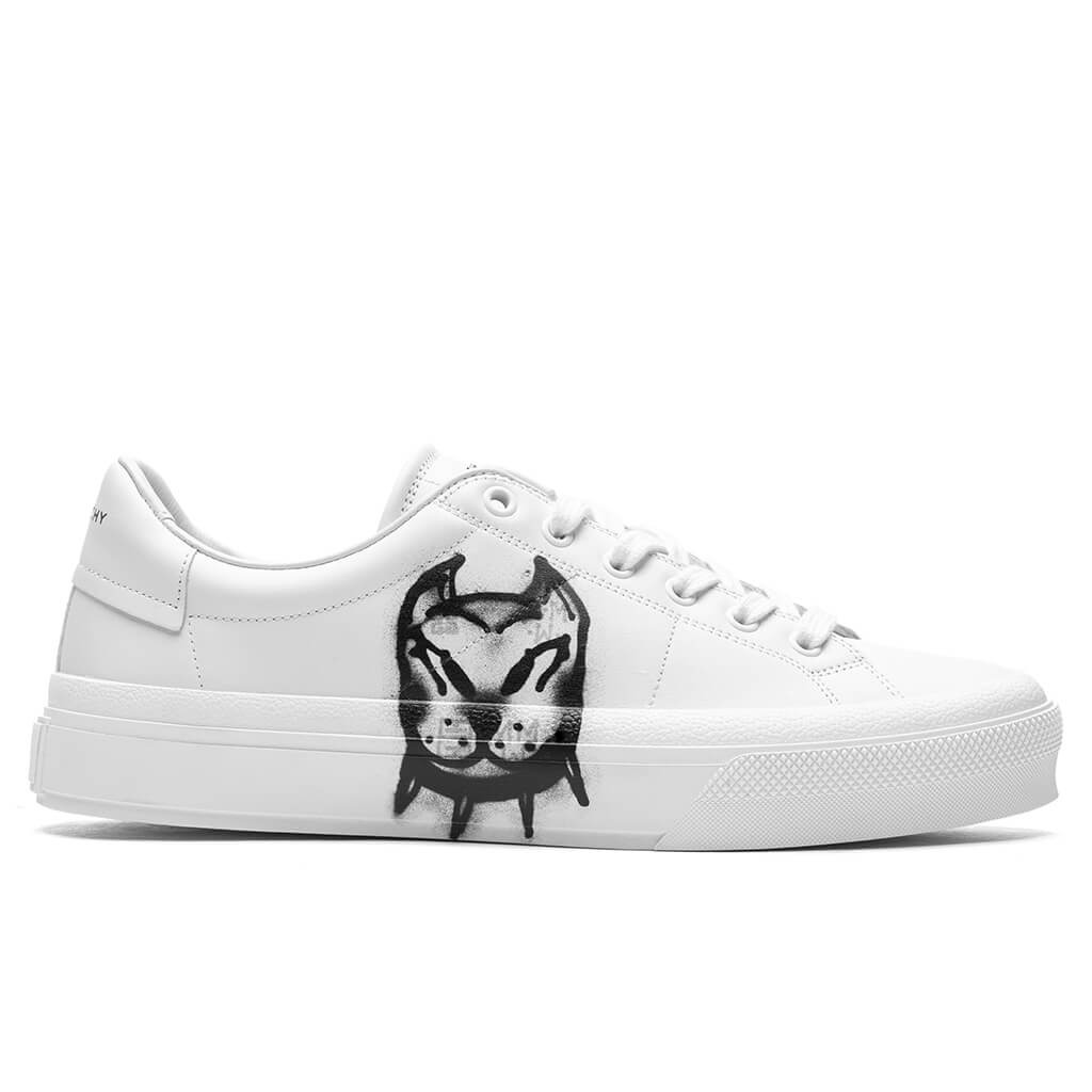 GIVENCHY CITY SPORT LACE UP SNEAKER - WHITE/BLACK - 1