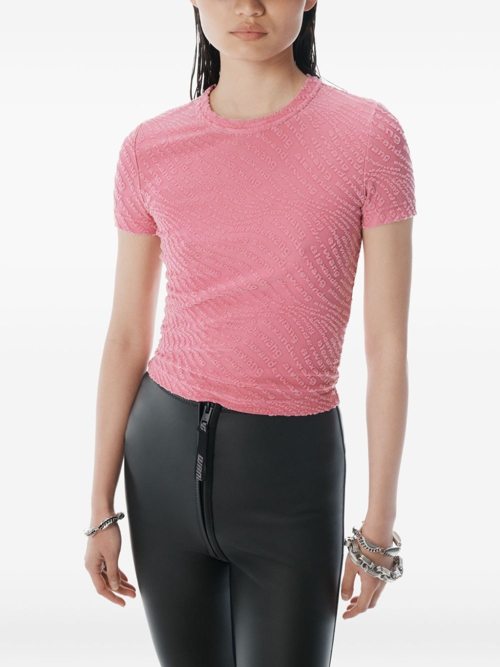 logo-embossed T-shirt - 5