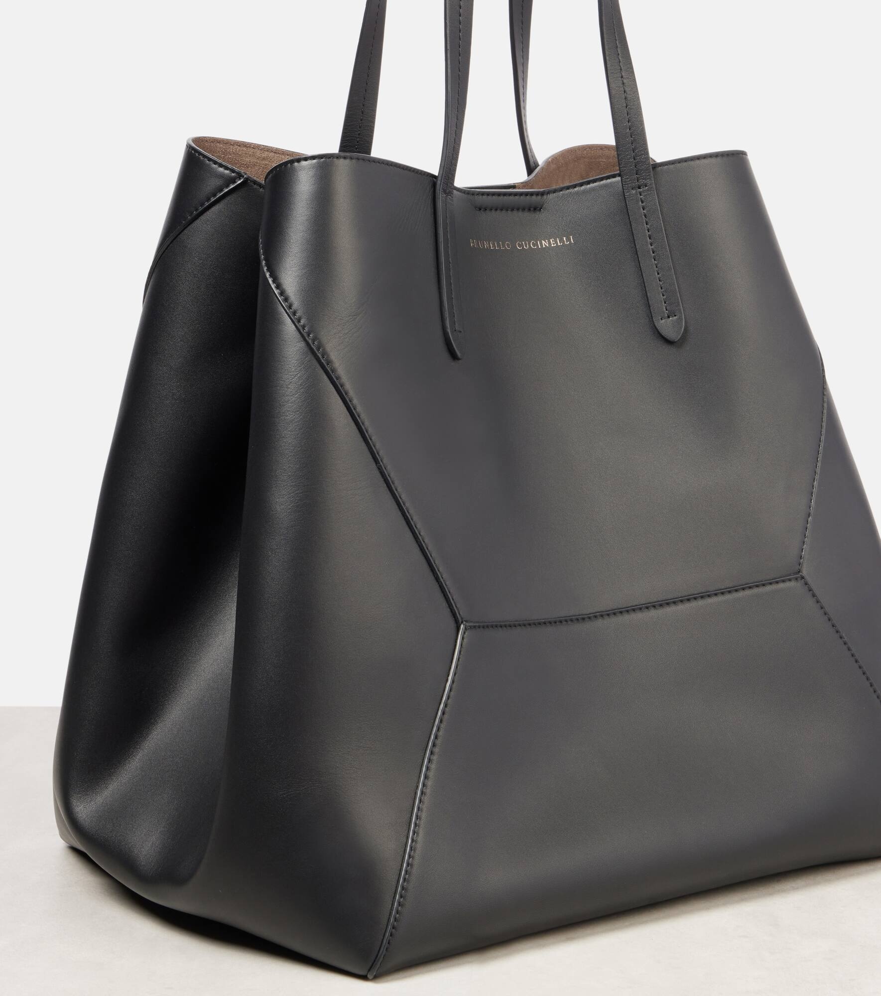 BC Duo Large leather tote bag - 6