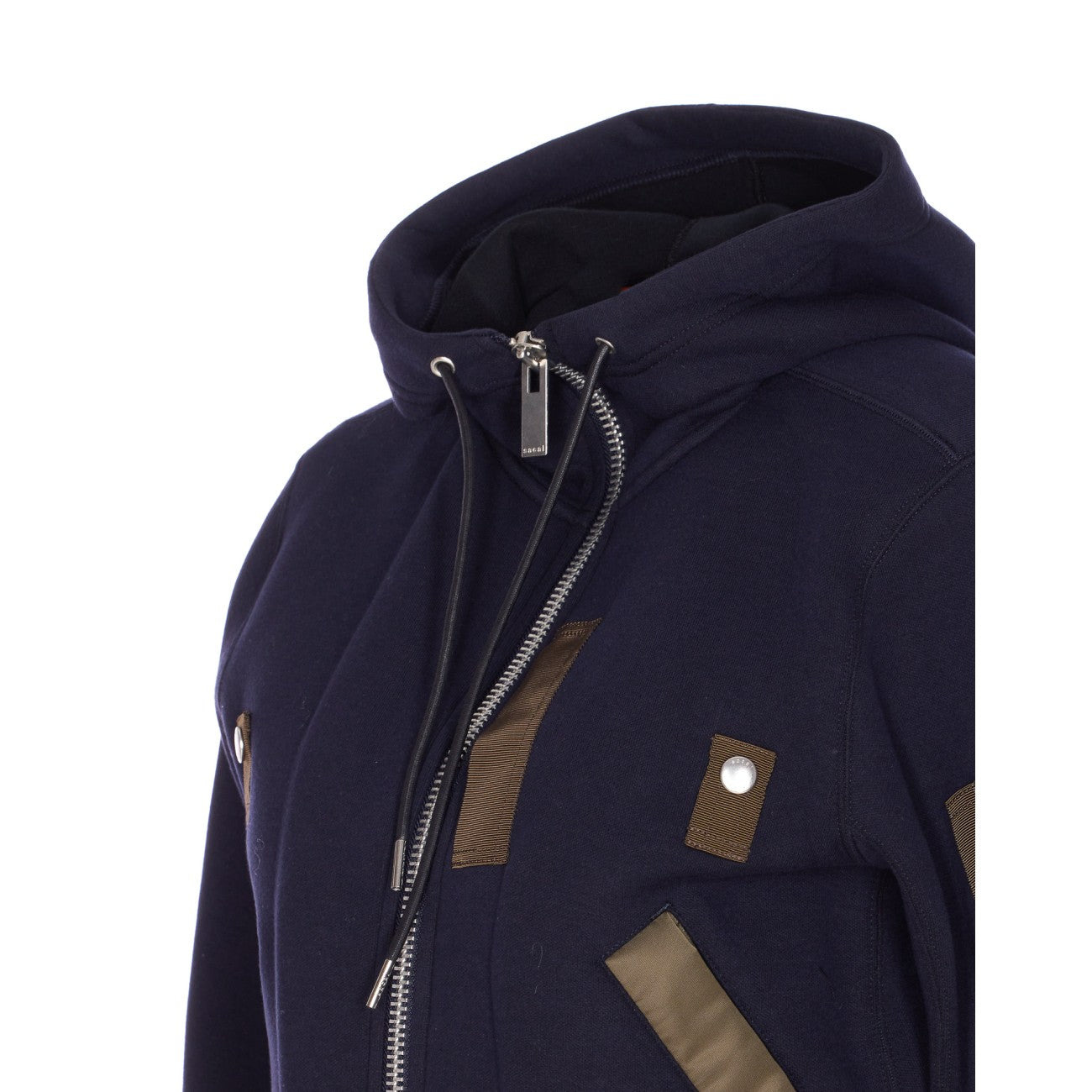 Sacai Women Sponge Nylon Twill Sweatshirt - 3