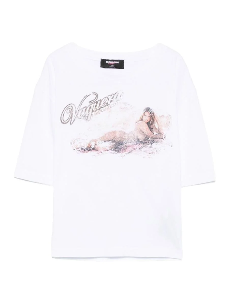 DSQUARED2 Logo Cotton T-Shirt - 1