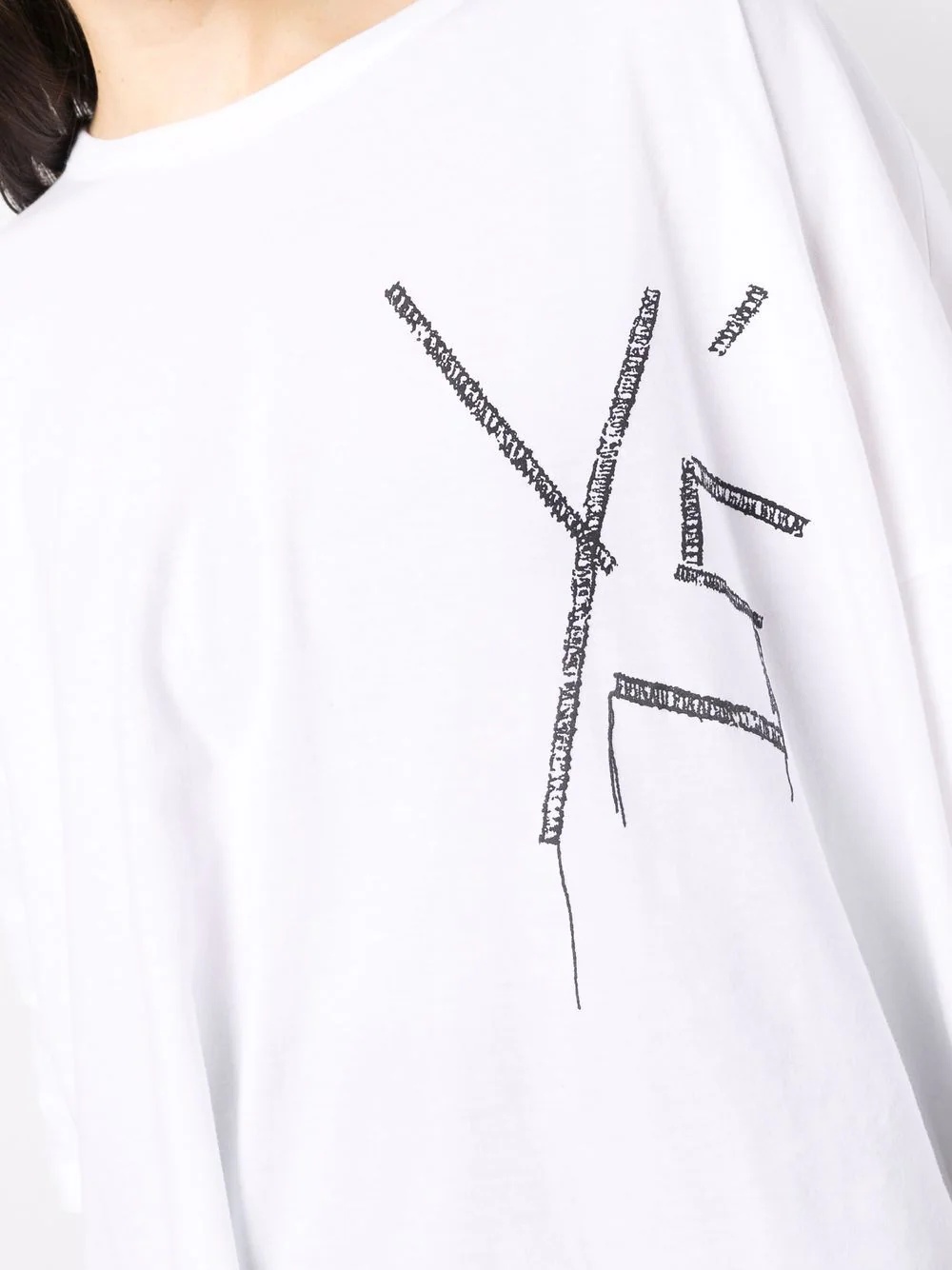stitched logo T-shirt - 5
