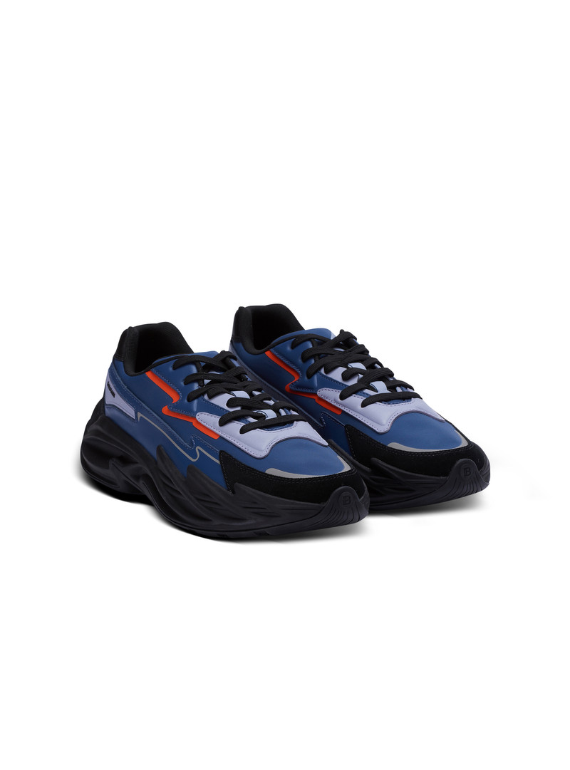 Run-Row leather and nylon trainers 2
