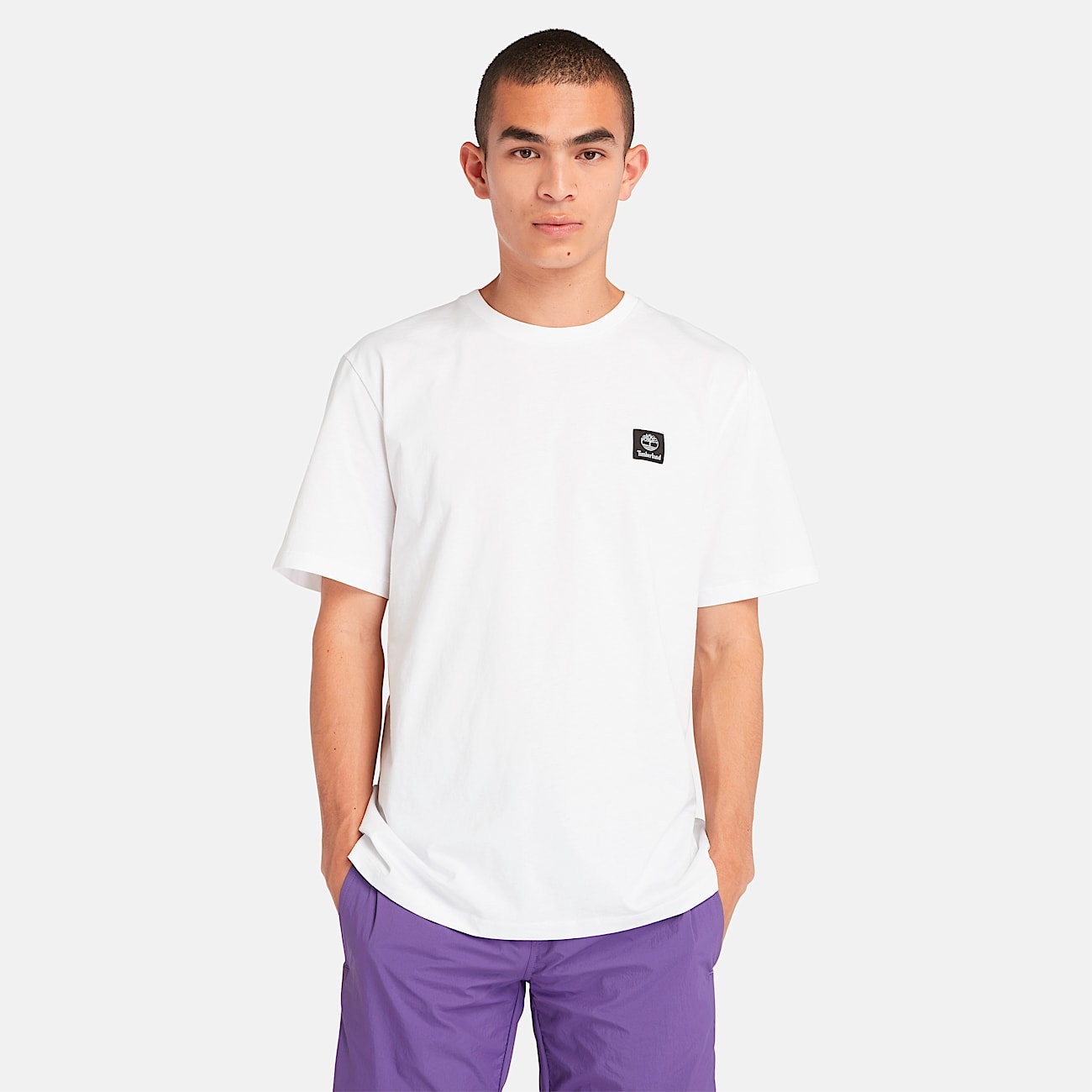 Short Sleeve Woven Badge T-Shirt - 4