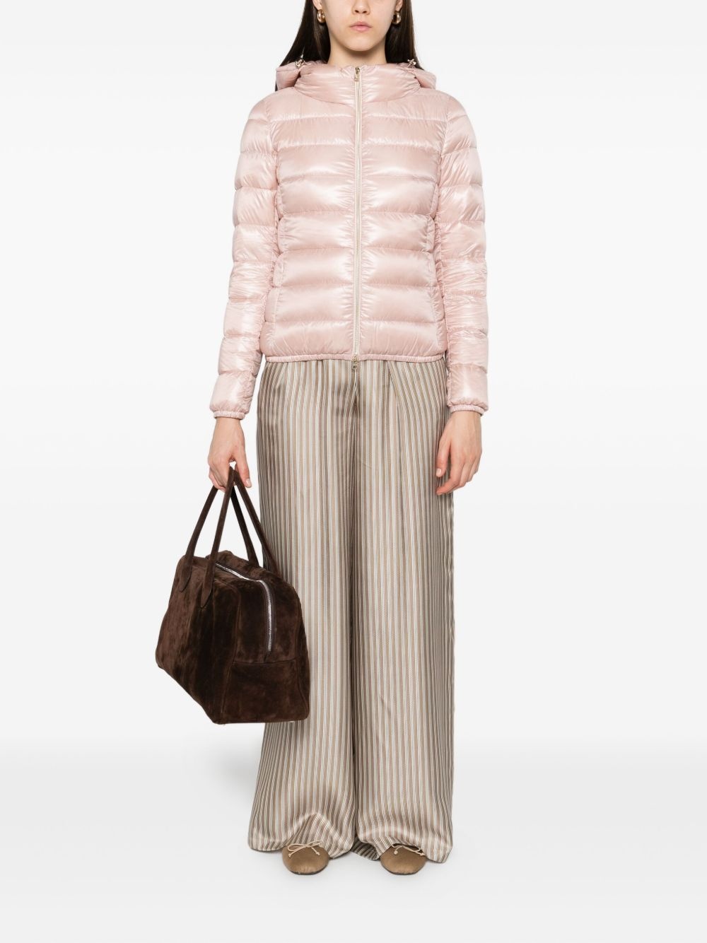 hooded quilted jacket - 2