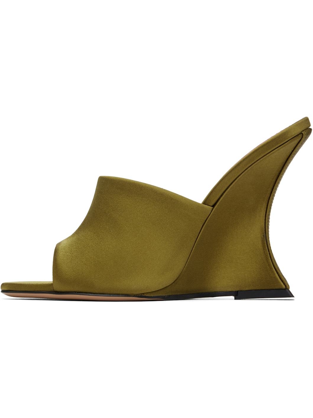 Khaki Nina Heeled Sandals - 3