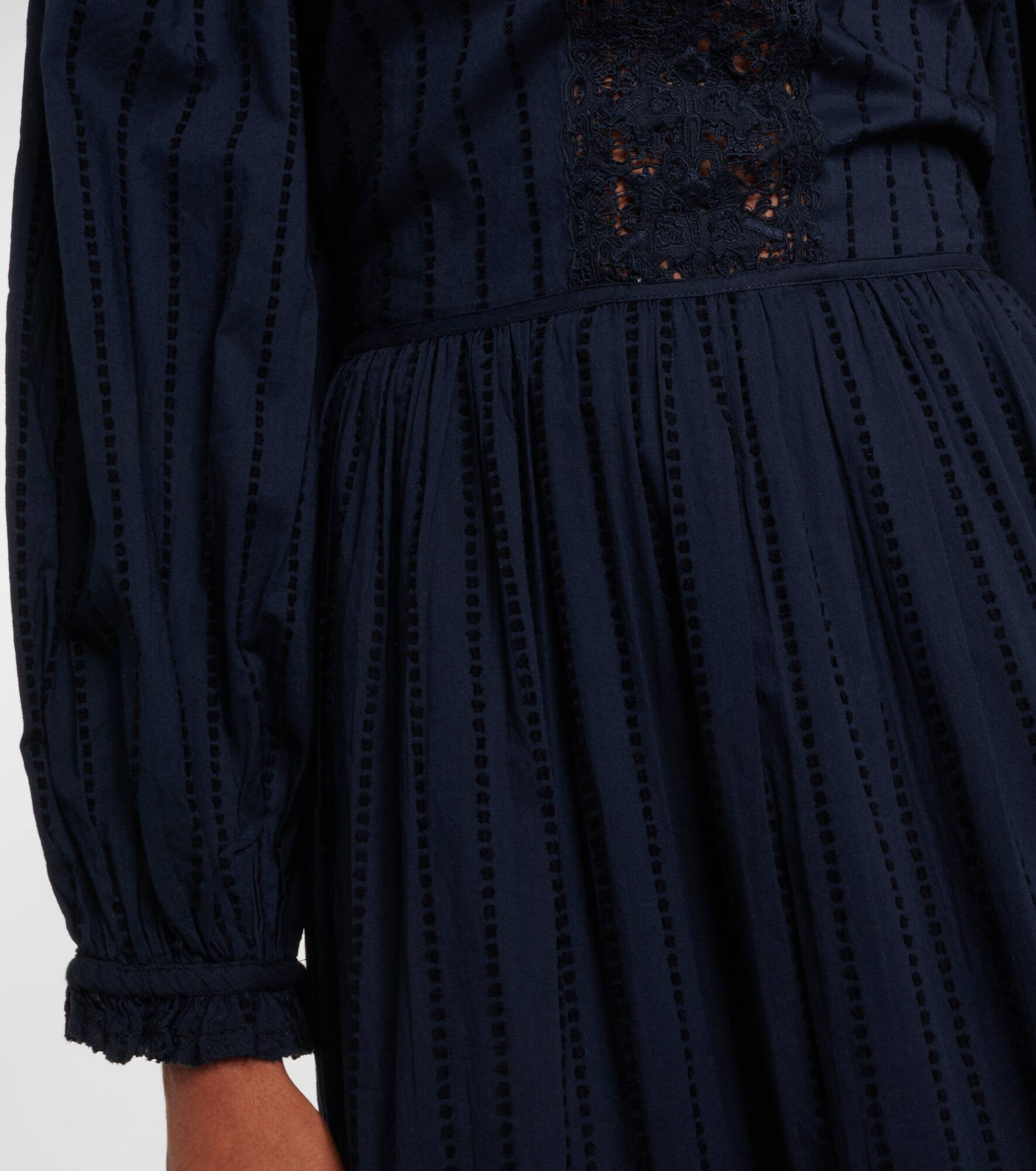 Amelie lace and cotton midi dress - 5