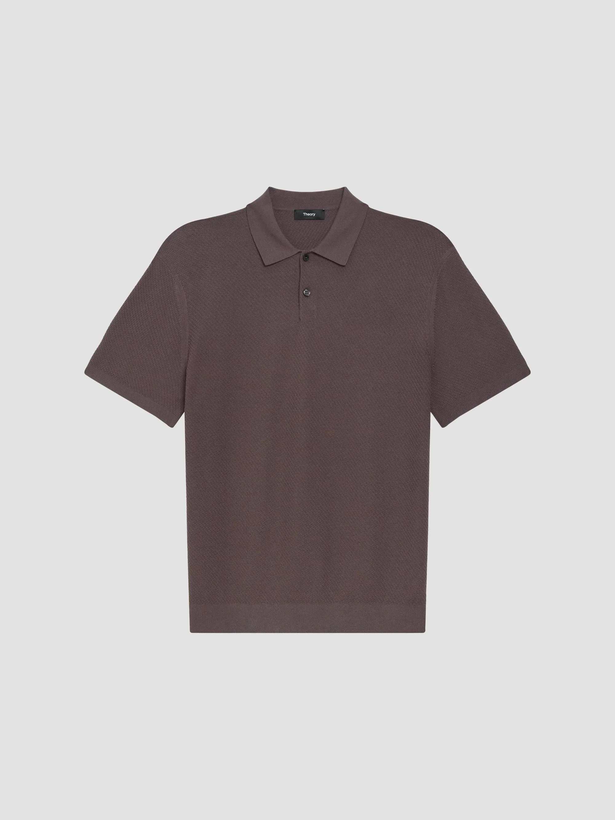 Men's Soris Stretch Knit Polo Shirt - Classic Brown - 1