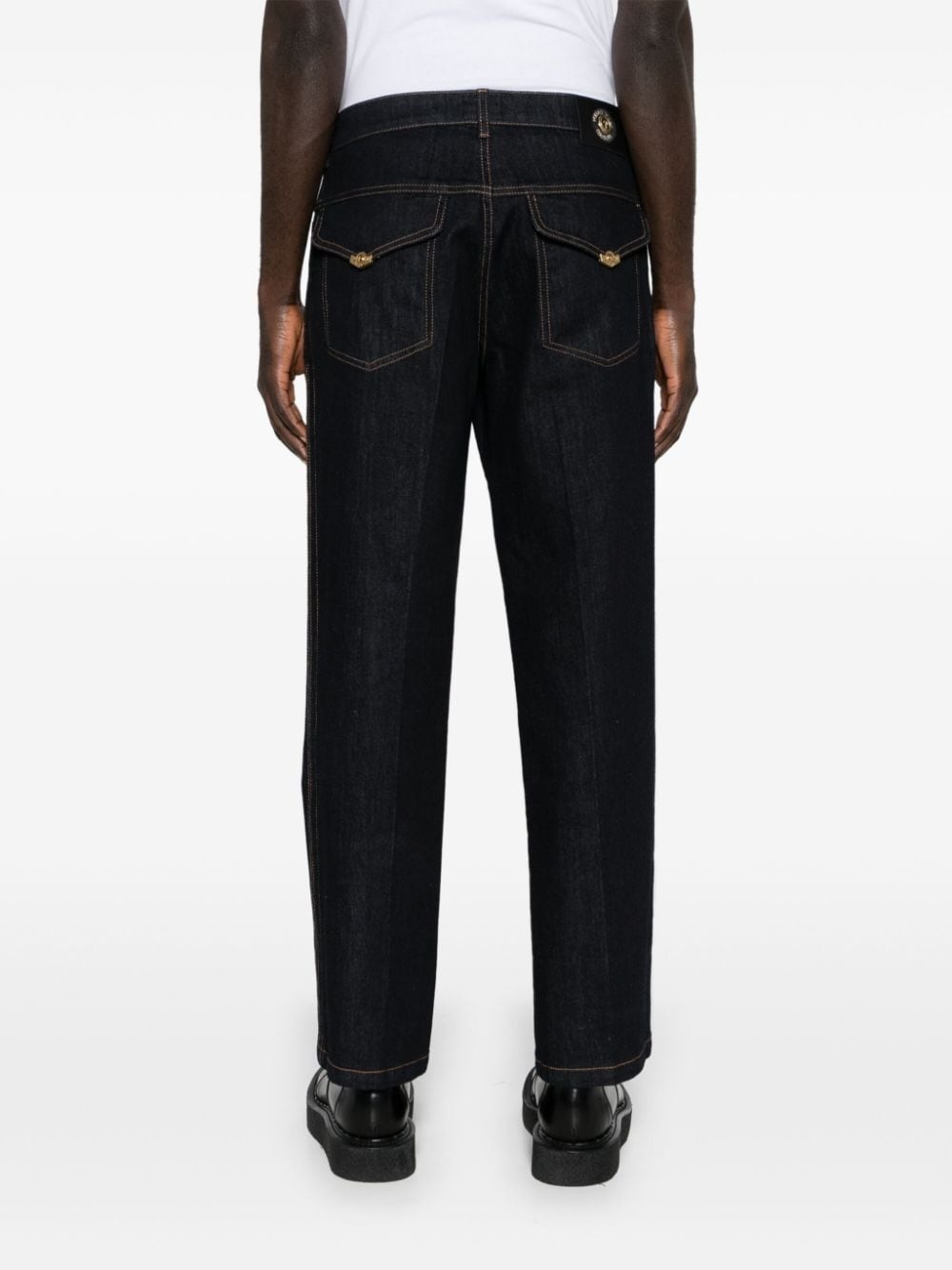mid-rise tapered jeans - 4