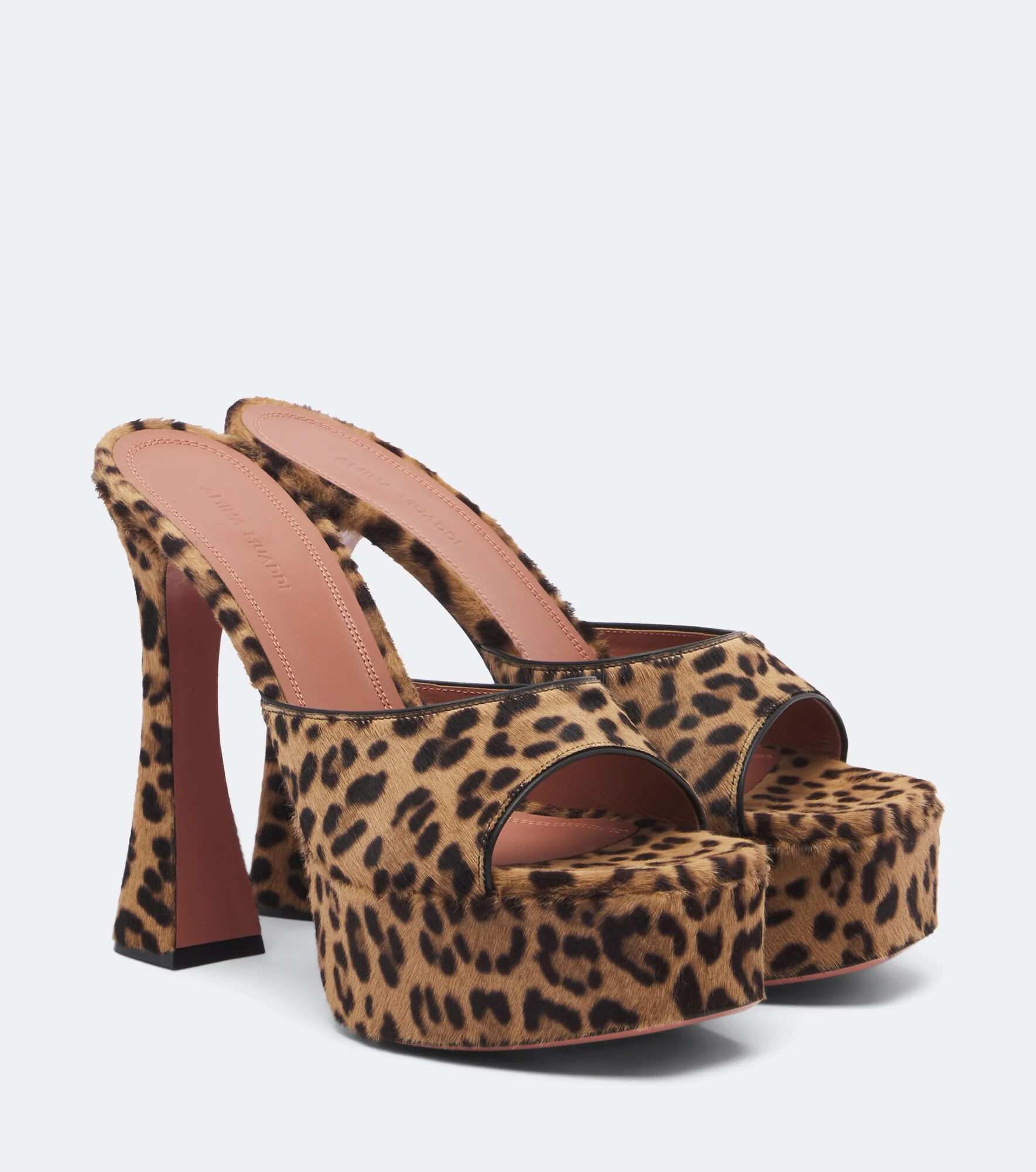 Dalida calf hair platform mules - 1