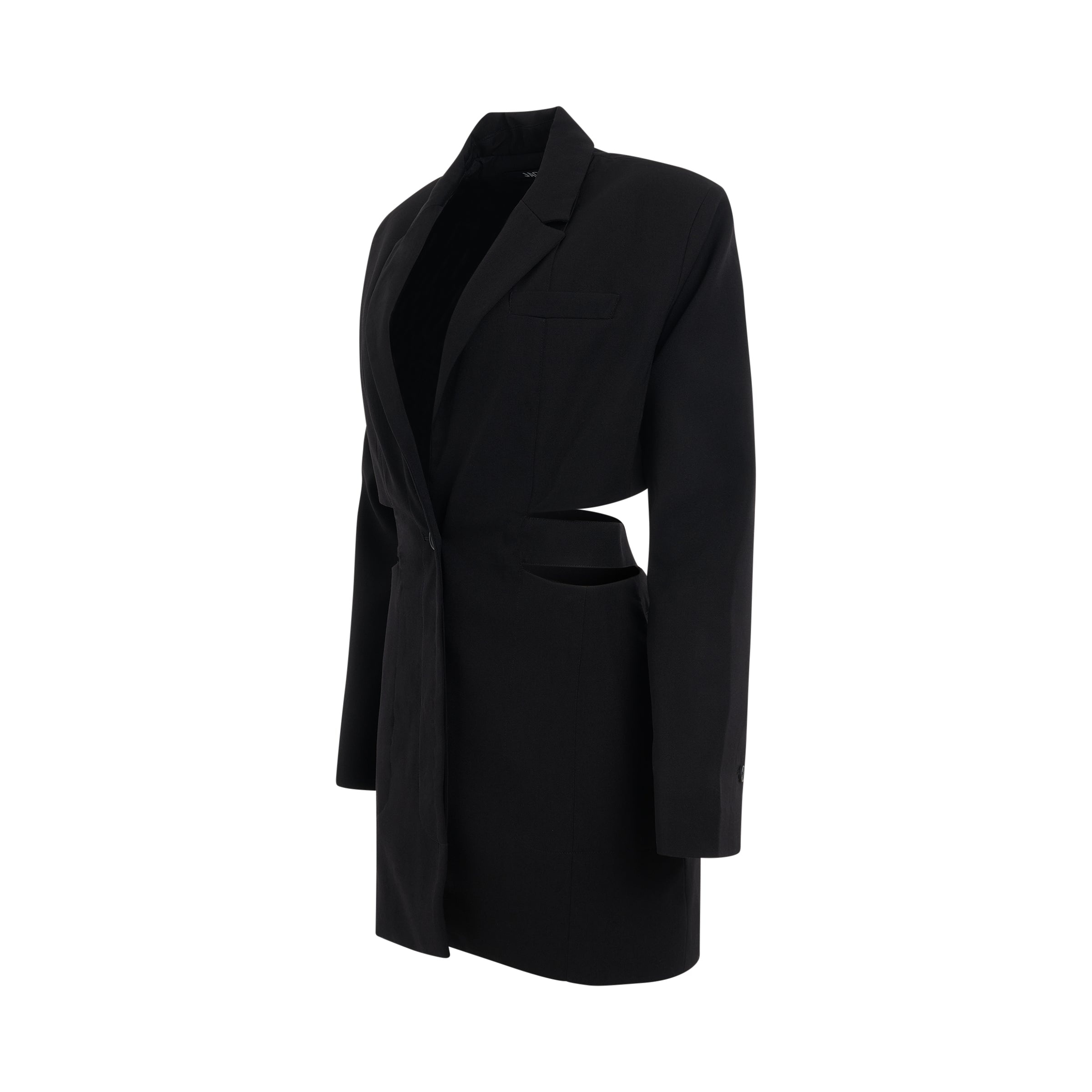 Bari Blazer Mini Dress in Black - 2