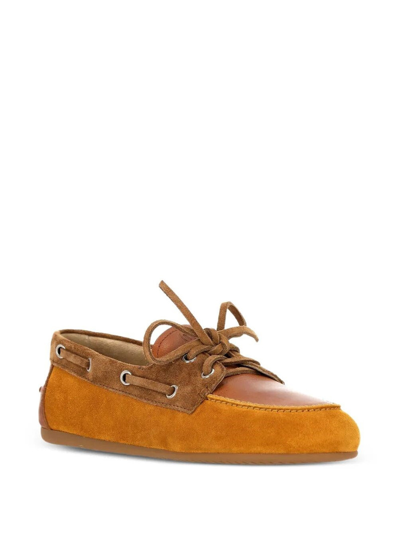 Miu Miu SUEDE LOAFERS WITH LACES outlook