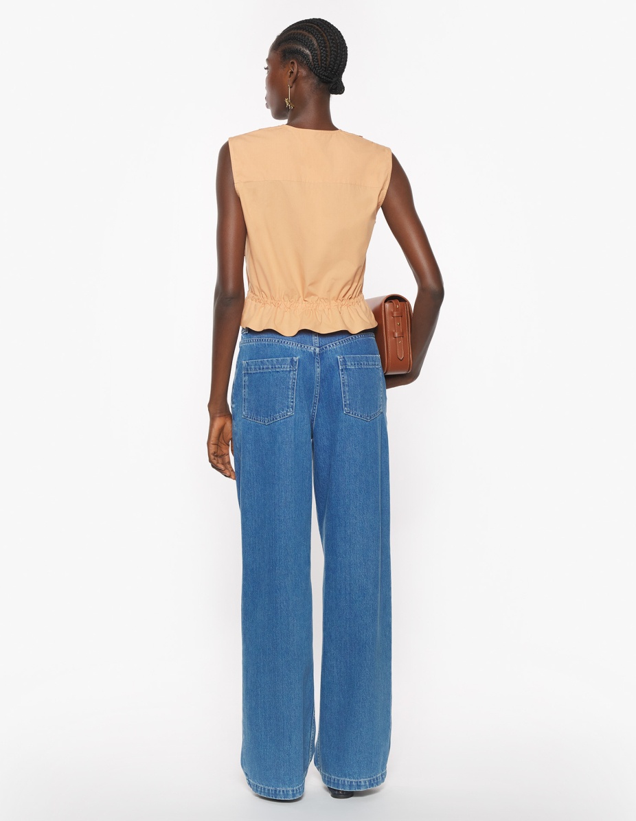CRAFTED EMBROIDERY SLEEVELESS TOP - 5