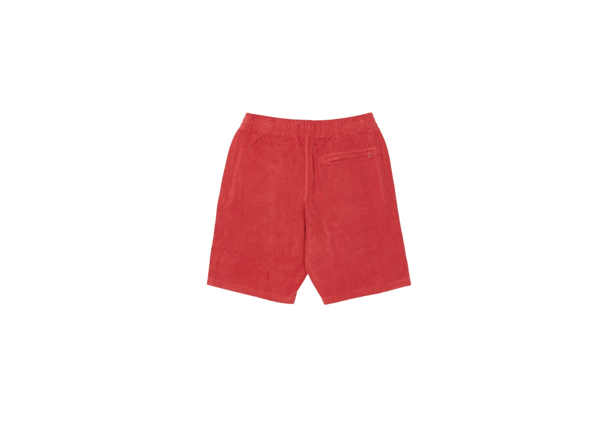 TOWELLING SHORTS RED - 2
