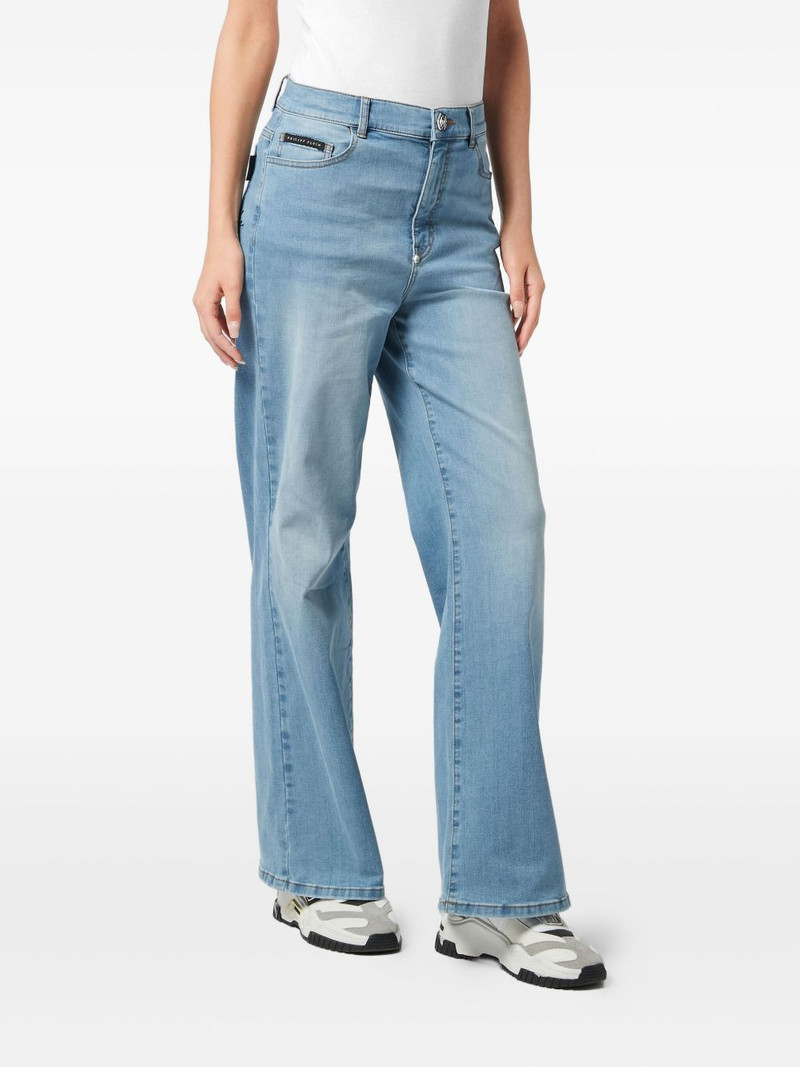 PHILIPP PLEIN fatale logo-plaque jeans outlook