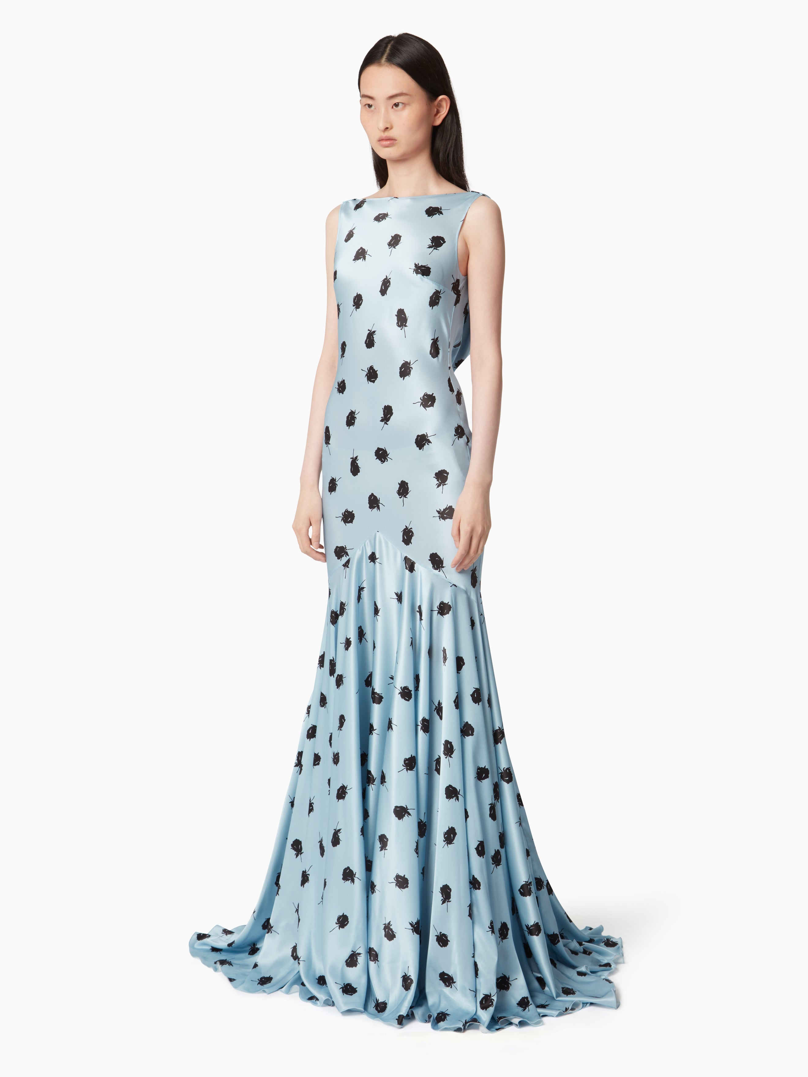 MERMAID DRESS WITH OPEN BACK - 2